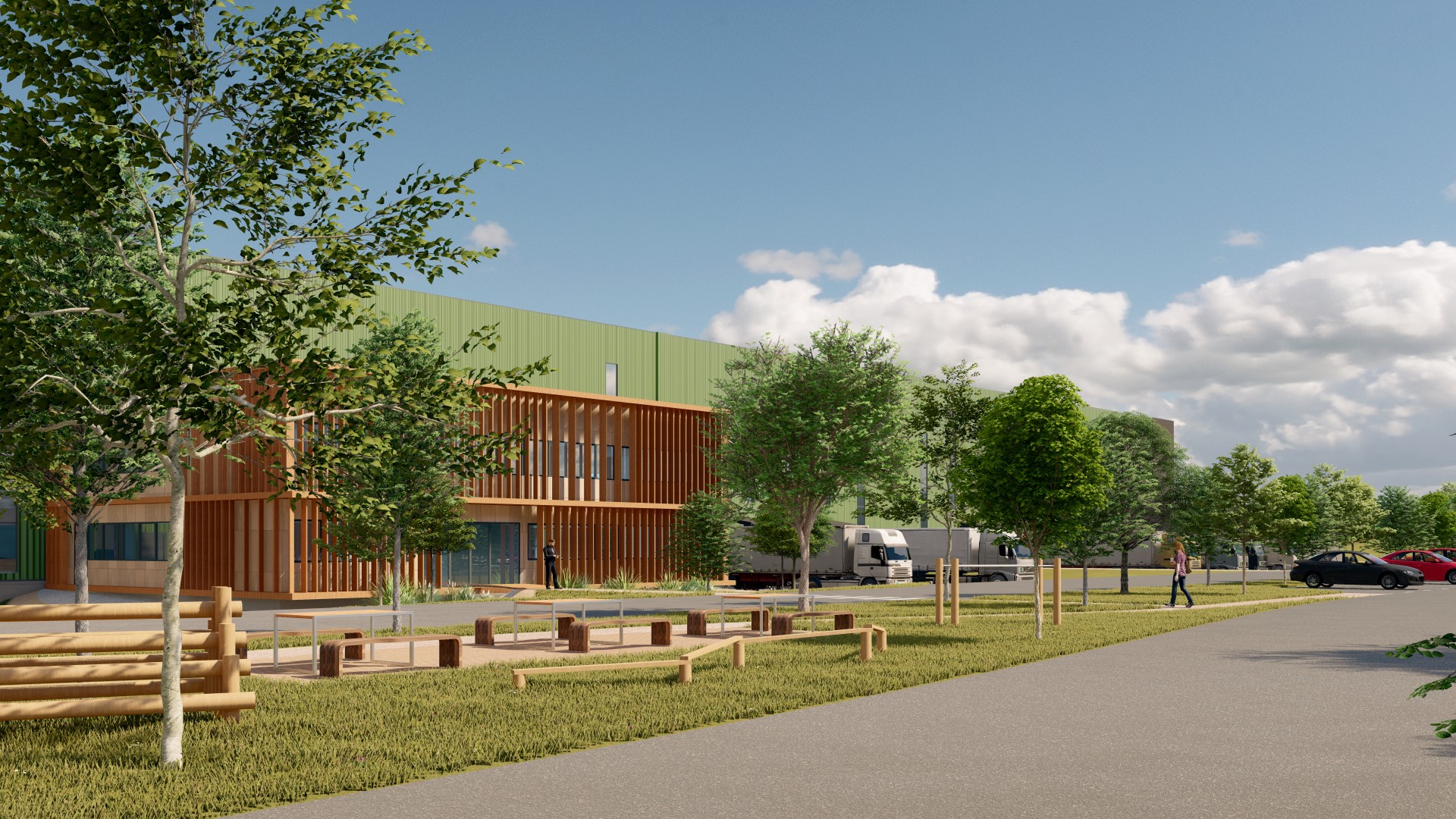 Construction d'une plateforme logistique à Buchère