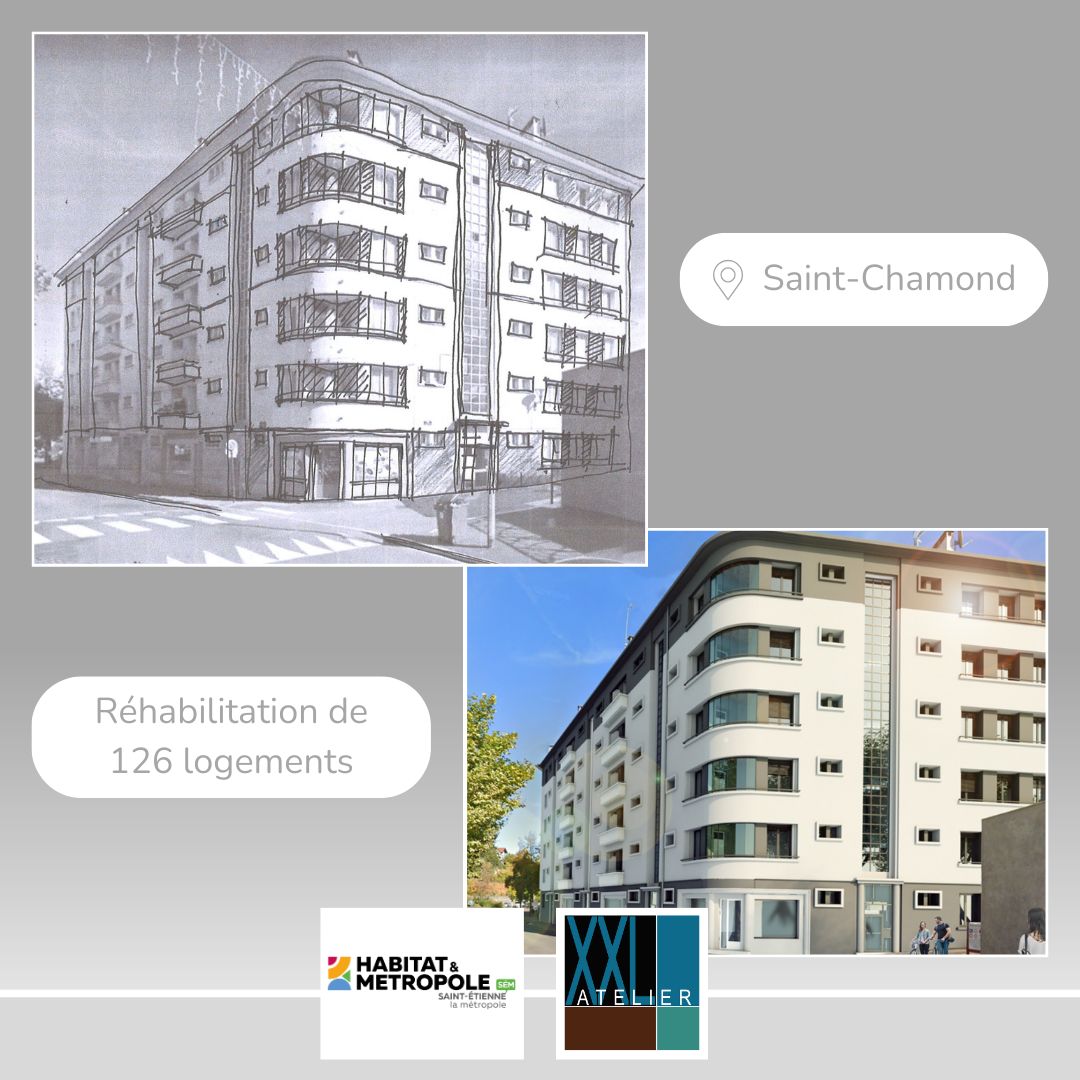Livraison d’une réhabilitation d’un ensemble d’immeubles à Saint-Chamond (42)